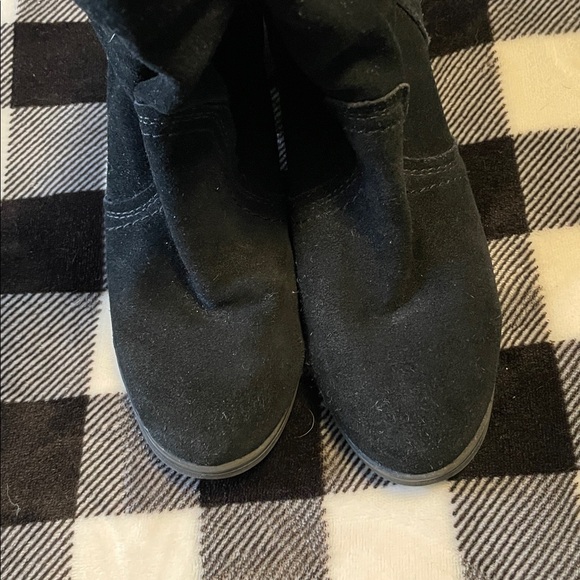 Black Suede Ankle Boots leather slip on - Picture 8 of 8